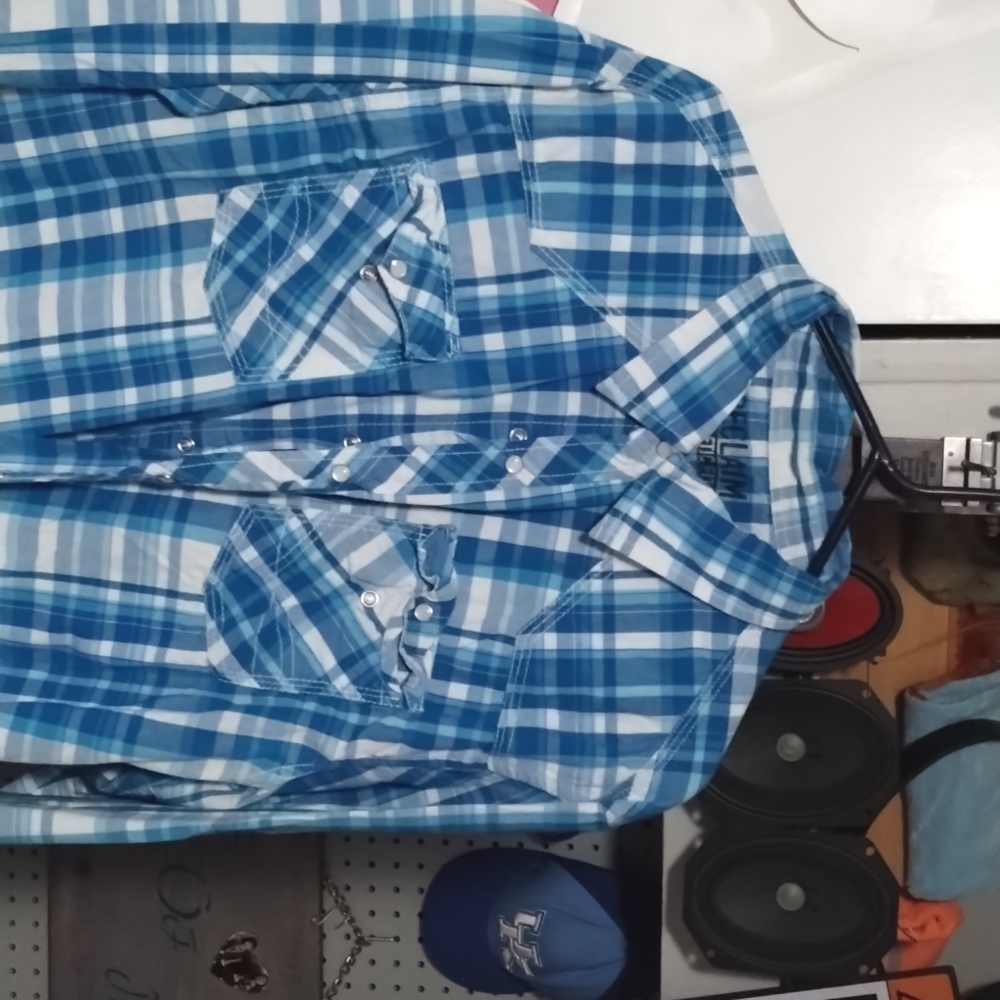 Reclaim button up long sleeve shirt